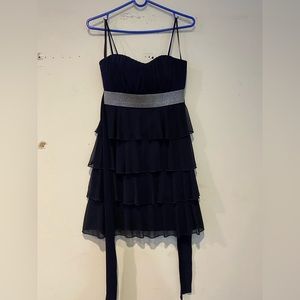 Navy blue mini dress